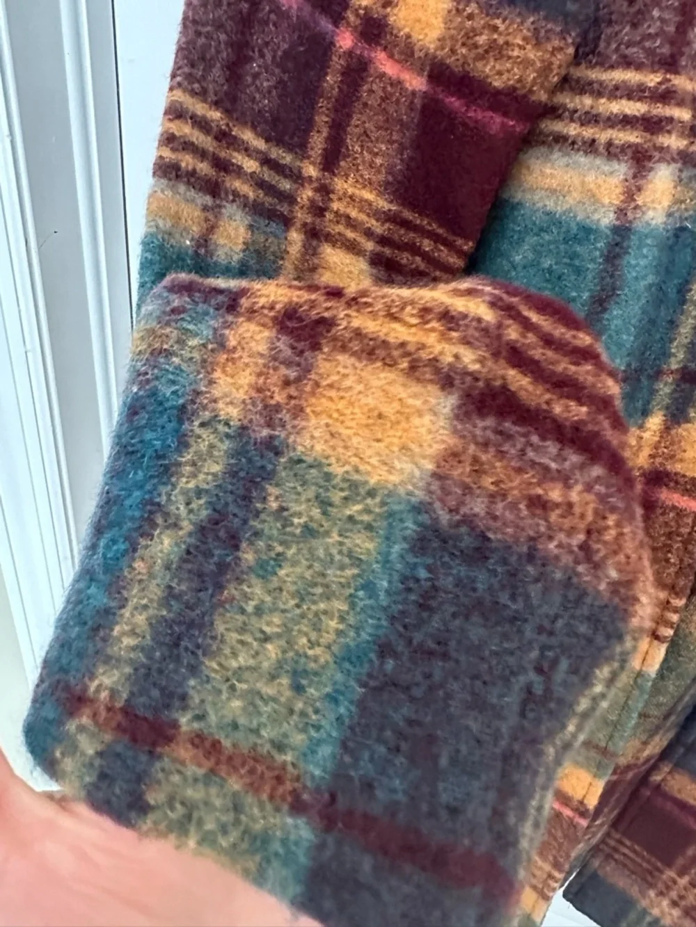 RACHEL ZOE PLAID WOOL RETRO BLAZER PEA COAT